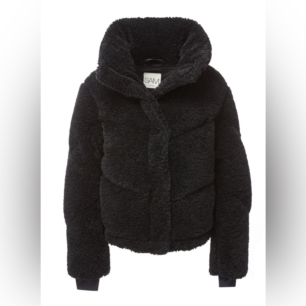 SAM. Girls' Sherpa Athlete Down Jacket in Black
